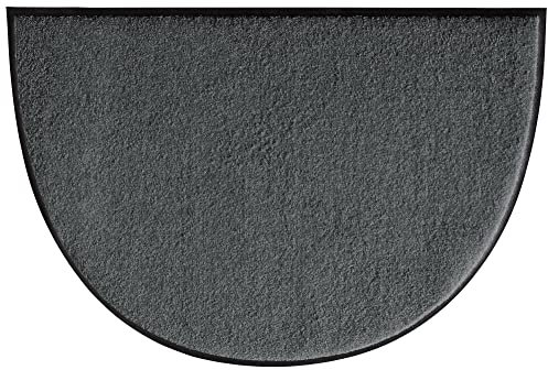 Erwin Müller Fußmatte Mainz halbrund anthrazit Größe 50x75 halbrund