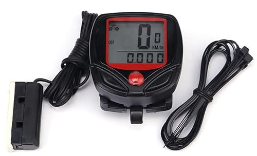 Ziyan Fahrradcomputer Tachometer Kilometerzähler Wasserdicht Kabelgebunden 15 Funktionen Multifunktions für Jedes Fahrradmodell