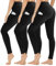 Gayhay 3er Pack Leggings Damen High Waist Sportleggings Blickdicht Sporthose für Sport Yoga Gym(Schwarz*3-T，XXL)