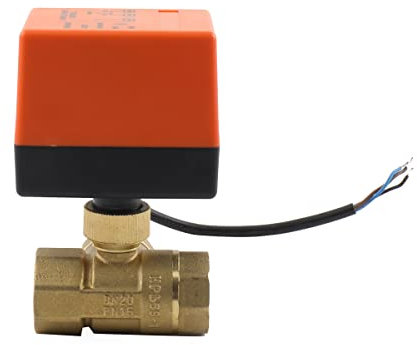 YILIKISS Elektrisch Motorkugelhahn 3-Wege DN20 3/4 Zoll Zonenventil Kugelventil Absperrhahn ventil Umschaltventil für Flusssteuerung Zonenventil Kugelventil