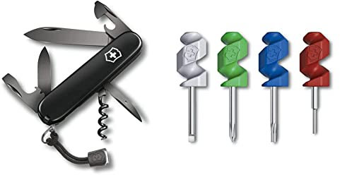 Victorinox, Taschenmesser, Spartan Onyx Black & Mini Tool Set, mehrfarbig, Blister, Accessoires für Taschenmesser, Outdoor, Multifunktion