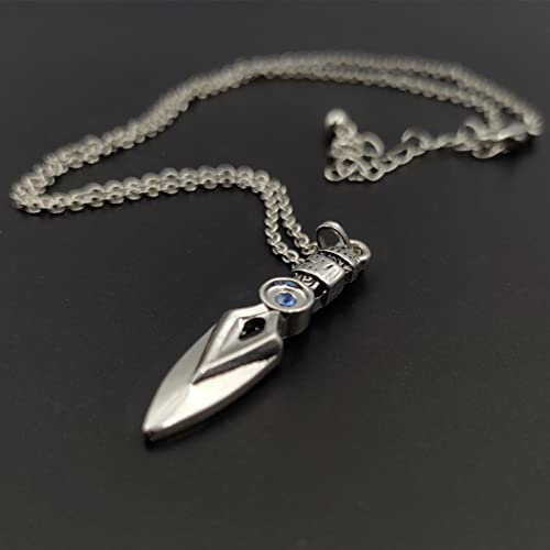 XJruixi Game Valorant Necklace Jett Cosplay Unisex Blade Storm Knife Pendant Choker Fashion Jewelry Accessories Toy Gifts