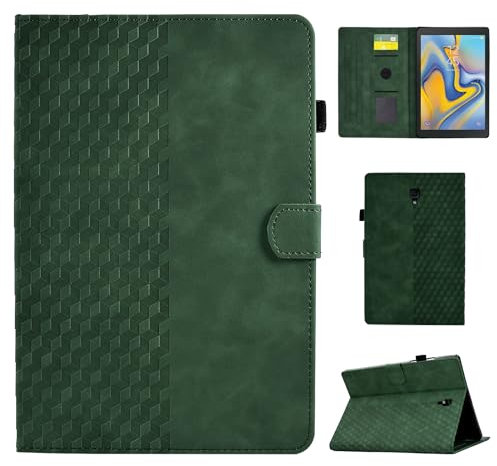 CASAFUNY Case for Samsung Galaxy Tab A 10.5 Case (SM-T590 / T595 / T597) Protective Tablet Case Multi-Angle Stand Cover with Auto Wake/Sleep Function for Samsung Galaxy Tab A 10.5 Inch 2018, Green