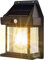 Applique murale solaire d'extérieur en tungstène, sans fil, du crépuscule à l'aube, applique murale LED avec détecteur de mouvement, étanchéité IP65, éclairage mural extérieur pour terrasse, cour (1