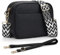 KALIDI Damen Umhängetasche, stylisch Veganem Leder Breiter Gurt Crossbody Schultertasch mit 2 abnehmbarem Schultergurt für tägliches Arbeiten, Einkaufen, Verabredungen, Reisen