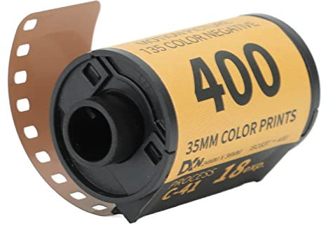 Film Négatif Couleur, Film Couleur pour Appareil Photo ISO 320‑400 HD Haute Résolution 35 Mm pour 135 Appareils Photo (18 Feuilles)