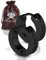 VIKING CRAFT Wikinger Ohrringe Männer Edelstahl - 1,4cm Herren Ohrringe schwarz mit Runen - Wikinger Schmuck, Wikinger Deko, Keltische Ohrringe Viking Earring, Vikings Fanartikel, Wikinger Geschenke