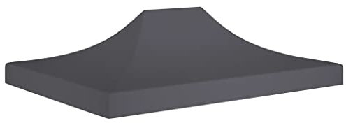 Tetto per Tendone per Feste 4x3 m Antracite 270 g/m²Garage Pergola da Giardino Tenda da giardino Gazebo da giardino Adatto per matrimoni, all'aperto, giardino, feste