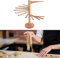Pasta Drying Rack Collapsible Pasta Drying Rack Noodle Hanger Stand 18 Bars Wooden Spaghetti Stand Dryer Pasta Noodle Making Rack for Home Kitchen