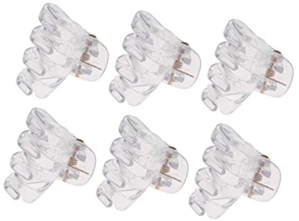 Ipetboom Haarklammern Klein: Stk Octopus Kleine Haarspangen, Mini Haar Klaue Clips Haarspangen, Transparente Kunststoff Haar Klemmen für Mädchen und Frauen, 3cm Rutschfestem Griff Jaw Clips