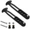 2pcs Telescoping Ladder Rubber Strap, Boat Ladder Strap with 4 Adjustable Mounting Holes Boarding Fixed Lock Belt Secure Retaining Latch Band for Pontoon Boat Rooftop RV Folding Ladder