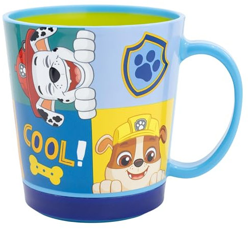 Taza antivuelco de plástico 410 ml de La Patrulla Canina