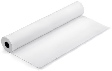Rollo de Papel Blanco (40cm x 10m) para Dibujo y Pintura: Versátil y Resistente - Ideal para Dibujar y Manualidades