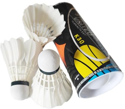 Badmintonbälle, Federbälle Badminton Outdoor, Badminton Federball, Federbälle Badminton, Stabile Entenfeder Badminton Federbälle, Badminton Bälle Für Indoor-Spiele, Training, Outdoor Sportarten