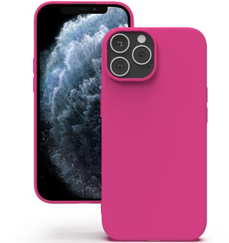 YATWIN Cover per iPhone 11 Pro, Custodia in Silicone Morbido con Tagli di Precisione per Fotocamera, Design Ultra Sottile, Protezione 360° con Bordi Rialzati, Magenta