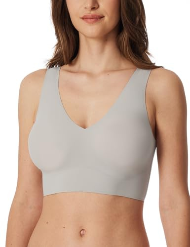Schiesser Damen Nachthemd Kurzarm weiche Baumwolle Bigshirt mit Taschen - Nightwear, Off-White_181251, 46