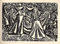 GKAZGQPR Berühmte Gemälde Gemälde Fotodruck Drucken Ölgemälde die Verwandlungen Gottes Totentanz von Ernst Barlach Bilder Deko Kunstwerk für Wohnzimmerdekoration 60x90cm