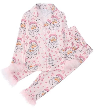 Generico Pigiama Natalizio Famiglia Pile Vestito Elegante Natale Cardigan Rosso Bambino Pigiami Natalizi Bimbo Vestiti Bimbe Invernali Vestiti Bambina Natale Abbigliamento Bambino 18 24 Mesi