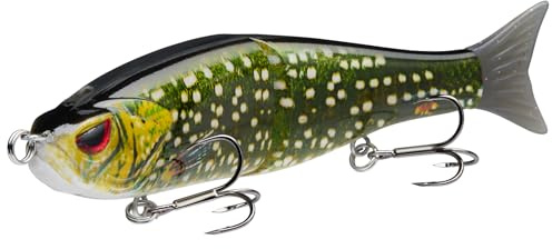 BASSDASH Wobbler Kunstköder Angelköder Summer Dancer Glide Bait Single-Jointed Swimbait Hecht Lachs Forelle Muskie Bass