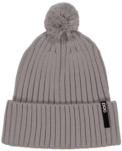 POC Beanie Pom – warme Merino-Acryl Bommelmütze mit 2x2-Rippenstrick & breitem Umschlag