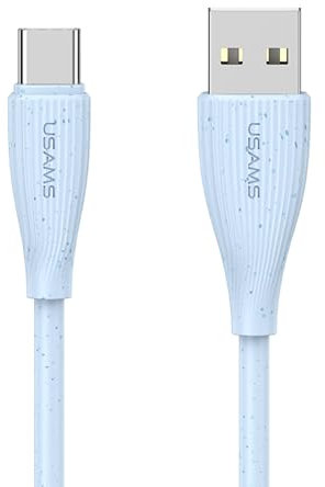 P4Y Câble USB-C 3A US-SJ714 Chargement rapide et transfert de données 1m bleu
