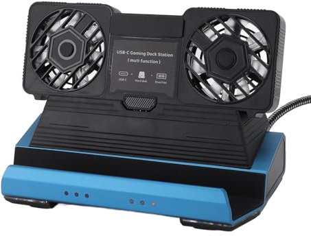 10 in 1 Dockingstation für Legion GO für Claw, 4K 60 Hz HDMI Dock Conversion Adapter RGB Abnehmbarer Dual -Cooling -Lüfter USB 3.0 Gigabit Ethernet PD100W USB C Ladung Port