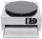 Qussse Crepes Maker - Crepemaker elettrico in acciaio inox, 3000 W, con rivestimento antiaderente, diametro 40 cm, per crepes, pancake e tortilla, temperatura regolabile