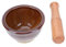 KICHOUSE 1 Juego De Mortero De Cerámica De Ajo Soporte Para Herramientas De Cocina Tazón Manual Para Triturar Recipiente De Madera Para Mortero Mezclador De Condimentos