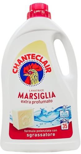 Detersivo Lavatrice Extra Profumato MARSIGLIA, Formula Potenziata Con Sgrassatore, 35 Lavaggi. Attivo a Freddo, Rimuove Anche Lo Sporco Più Ostinato 1575ml
