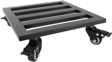 Artibetter Support Plantes sur roulettes Fer Noir Robuste et Mobile Porte-Pot Pratique pour Intérieur et Extérieur pour Grands Pots et Jardinières Volumineux