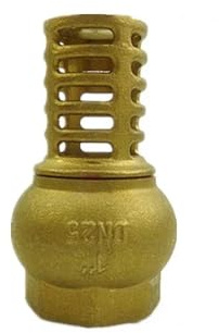 1-1/2 BSP Female Thread Brass Check Valve Strainer Filter Bottom Valve Foot Valve For Water Oil Pump