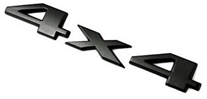Garage-SixtySix Metall Emblem Aufkleber 4x4 Schwarz
