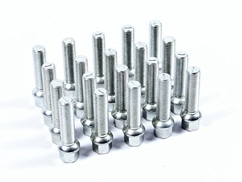 20 Bolzen Radschraube Schraube Kugelbund Kugelkopf M12x1,5-60mm Gewindelänge