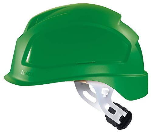Uvex Pheos E-S-WR Schutzhelm - Unbelüfteter Arbeitshelm für Elektriker - Grün