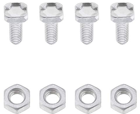 Be In Your Mind M6 Glazing Bar Bolt Repair Kit, 50pcs Square Head Bolt and 50Pcs Nut for Greenhouse Glasshouse Repair Fixing