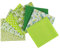 aufodara Baumwollstoff Patchwork DIY Stoffpaket 7 Stück 50 x 50 cm, Reiner Baumwolle Stoff, Stoffe zum Nähen, Quilten Basteln Handwerk Gewebe, vielfältige Mustern Quadrate Baumwolltuch (Grün)