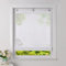 Heichkell Raffrollo mit U-Haken Transparent Raffgardinen Voile Ösenrollo mit Stickerei Vorhang ohne Bohren Weiß BxH 80x140cm