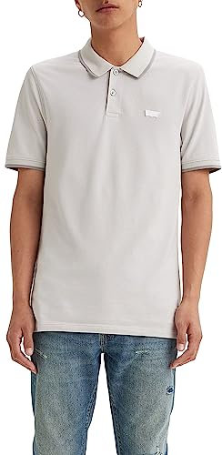 Levi's Slim Housemark Polo, Camisa, Hombre, Quarter Tipping Quiet Gray, M