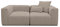 DOMO. collection Sofa Malia, Cord Modul-Sofa, 2-Sitzer aus Zwei Ecksesseln, Bigsofa, Modul-Couch, 2 Einzel-Polsterelemente, 2er Couch, 216 x 108 x 69 cm (BxTxH), braun