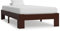 Annlera Massivholzbett Dunkelbraun Kiefer 90x200 cm Bettgestell Bed Frame Bettrahmen Holzbett
