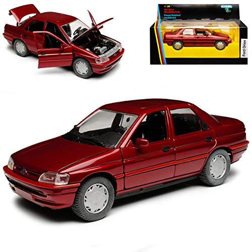Ford Escort Orion Limousine 5 Türer Dunkel Rot Metallic 5. Generation 1990-2000 1/24 Schabak Modell Auto