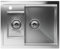 Klarstein Stainless Steel Kitchen Sink – 1.5 Bowls, Durable 304 Stainless Steel, Scratch & Heat Resistant, Easy to Clean, Includes Overflow & Installation Kit, 61x50 cm, Brushed Finish