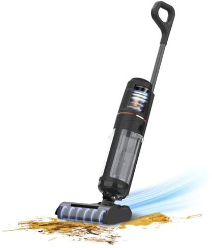 Taurus - Aspiradora Fregona 2en1 Seco y Húmedo 200W | 15000Pa | 45min Autonomia | Limpieza Automática | Pantalla Digital | Aspirador Multisuperficie | Todo Tipo de Suelos | Homeland Unique Waterpro