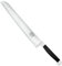 Güde Solingen Made in Germany - deutsches Brotmesser Handarbeit 32 cm Klingenlänge Alpha Pure Doppelkropf - geschmiedet Ergonomischer schwarzer Micarta-Griff - Patentierter Franz Wellenschliff