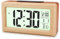 Ayybboo Wecker Digital,Wecker Holz mit Großer Anzeige,Automatischer Lichtsensor,Datums,Temperaturanzeige, Batteriebetrieben Tischuhr(Alkalibatterien Nicht Enthalten) (Dunkelbraun)