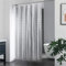 LHLHY Rideau de Douche Transparent - Blanc Noir - Gris Rideau de Douche en PEVA avec 3 aimants lestés, Set de Salle de Bain léger et imperméable en Beige.(Cat's Eye,180x180CM)