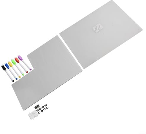 Wiederbeschreibbarer magnetischer Kalender für Kühlschrank Acryl Monats- und Wochenplaner für effiziente Aufgaben- und Mahlzeiten-Organisation, trocken abwischbare Planungstafel (A3 + A4)