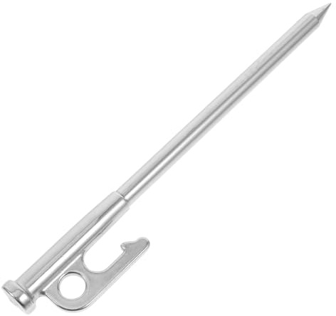 CLISPEED Robuste Edelstahl Bodenanker Zeltheringe für Camping Zelte und Outdoor Canopies Langlebige und Windfeste Erdnägel für Schnee Berg und Vielseitige Geländearten Leicht und Praktisch