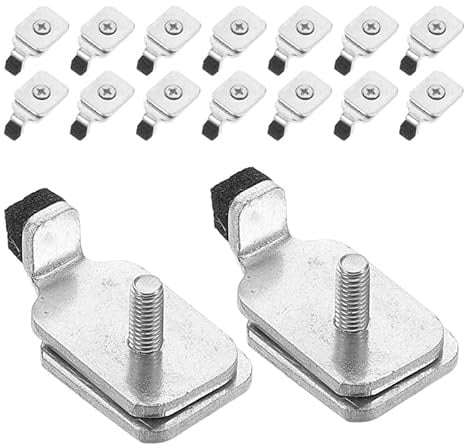 Housoutil 20 Stück Vorhangschienen-Endstopper für den Alltag Metall | Begrenzen den Lauf von Gleitern an einer gewählten Endposition in einer kompatiblen Vorhangschiene bei Vorhangschiene