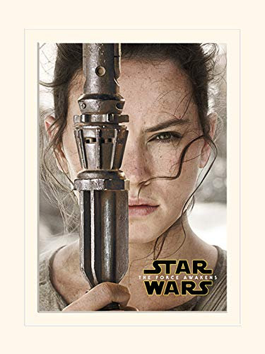Star Wars Episode VII 'Rey Teaser' montiert Drucken,30 x 40 cm